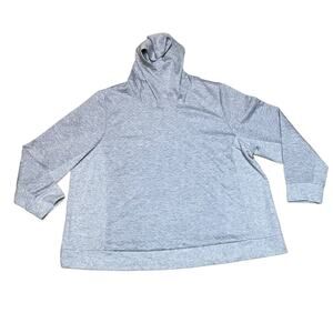 Livi Lane Bryant Heather Gray Long Sleeve Athletic Pullover Hoodie Size 26/28
